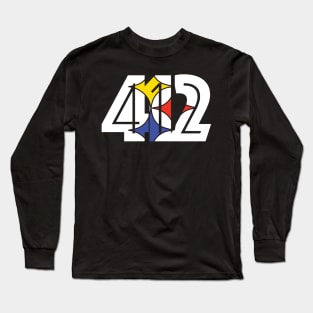 412 Pittsburgh Football Long Sleeve T-Shirt